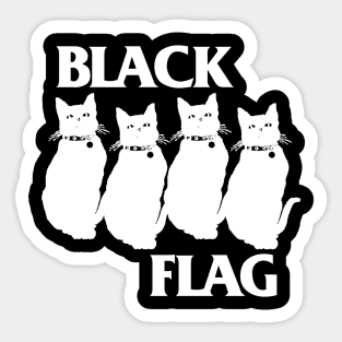 White of Cat Sticker